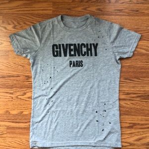 Givenchy Paris Printed Small Grey T-shirt